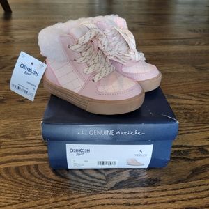NWT OshKosh B'Gosh Toddler 5 Unisex-Child Feona High-Top Sneaker Pink